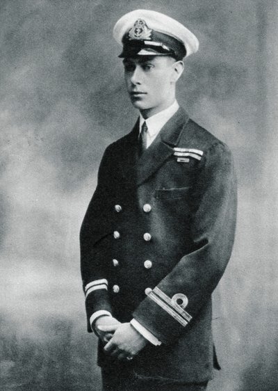 Prince Albert in the uniform of a lieutenant in the Royal Navy, 1918 by Unbekannt