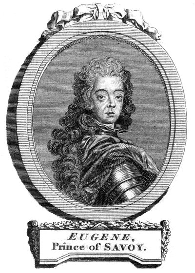 Prince Eugene of Savoy, general in the Austrian army by Unbekannt