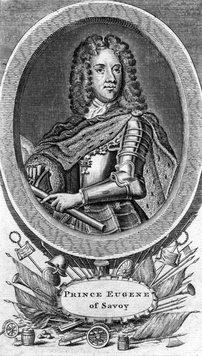 Prince Eugene of Savoy, general in the Austrian army by Unbekannt