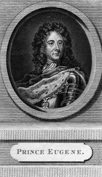Prince Eugene of Savoy, General in the Austrian Army by Unbekannt