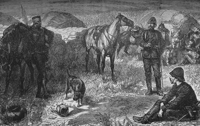 Prince Louis Napoleon and Party Before The Zulu Surprise, c1880 by Unbekannt