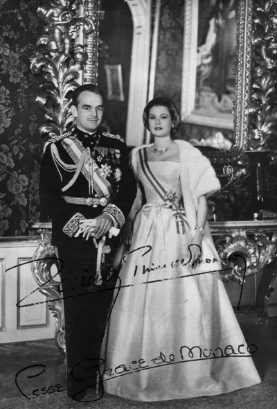 Prince Rainier III and Princess Grace of Monaco by Unbekannt