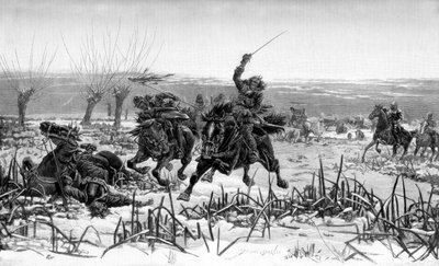 Prince Rupert at the Battle of Edgehill, 1642 by Unbekannt