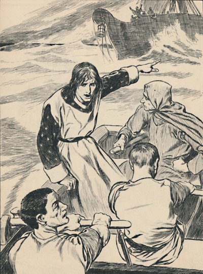 Prince William Returns To Save His Sister, c1907 by Unbekannt