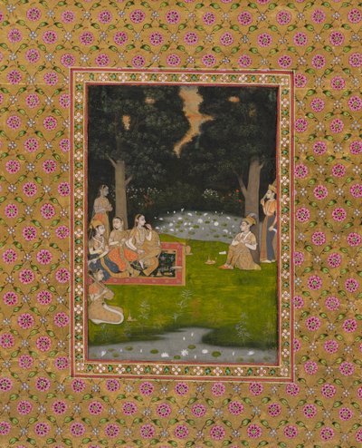 Princely Ascetic in the Forest Visited by Ladies by Unbekannt