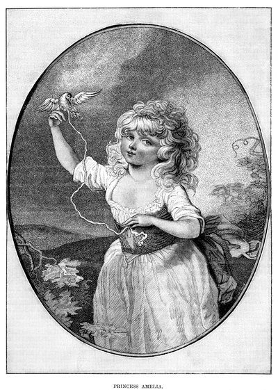 Princess Amelia, Youngest Daughter of George III and Queen Charlotte by Unbekannt
