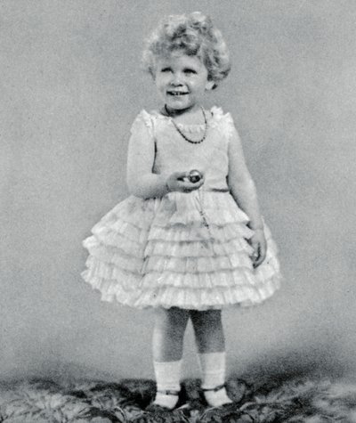 Princess Elizabeth aged two in 1928 by Unbekannt