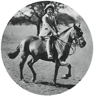 Princess Elizabeth on horseback, Windsor Great Park by Unbekannt