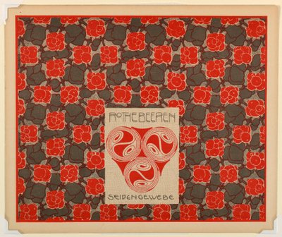 Print, Red Berries Silk Weaving, plate 21, in Die Quelle by Unbekannt