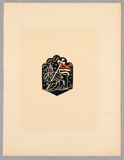 Print, Vignette, Plate X, Ethiopia, Christ, Madonna and Saints, as Seen in Illuminations of Old Ethiopian Codices Portfolio, 1920 by Unbekannt