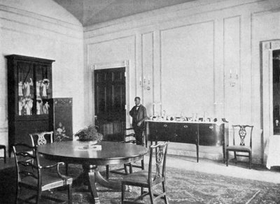 Private Dining-Room at the White House, Washington DC, USA, 1908 by Unbekannt