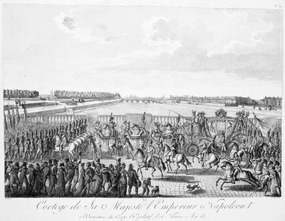 Procession of the Majesty the Emperor Napoleon 1st by Unbekannt