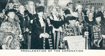 Proclamation of the Coronation by Unbekannt
