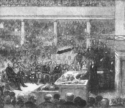 Professor Faraday Lecturing at the Royal Institute by Unbekannt