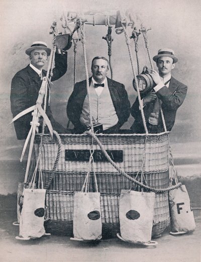 Professor Huntingdon, Mr. Frank Hedges Butler, and the Hon. C. S. Rolls, 1906 by Unbekannt