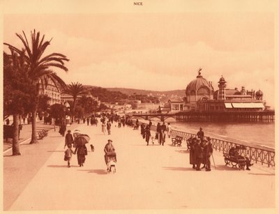 Promenade des Anglais and the Jetty Palace, Nice by Unbekannt