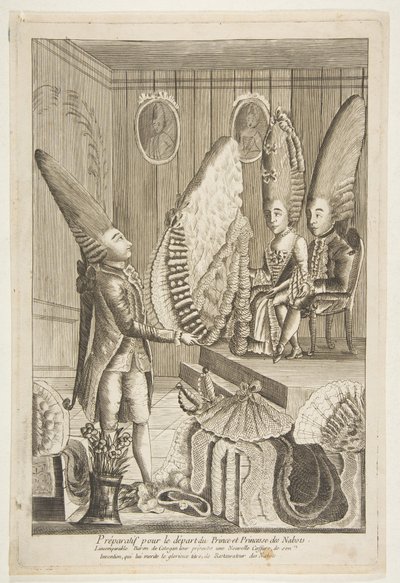 Preparations for the Departure of the Prince and Princess of the Dwarfs. The Incomparable Baron by Unbekannt