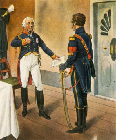 Prussian General Courbière, Commandant of Graudenz, and French Envoy Savary, 1807, 1936 by Unbekannt