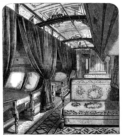 Pullman Sleeping Car on the Union Pacific Railroad by Unbekannt