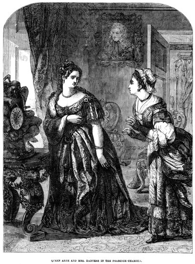 Queen Anne 1665-1714 and Mrs Danvers in the Presence Chamber by Unbekannt