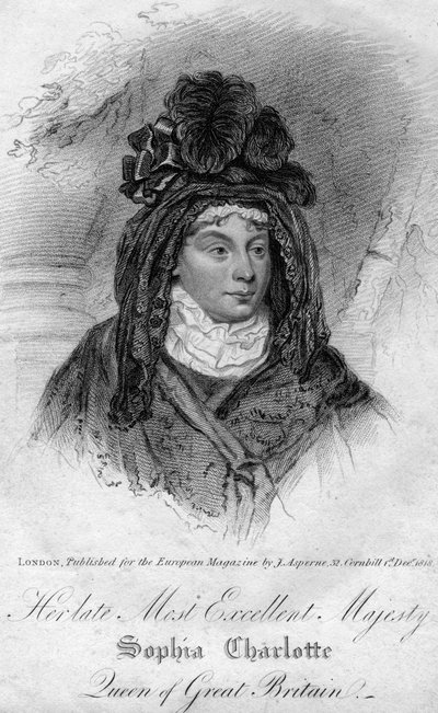 Queen Charlotte, queen consort of George III of the United Kingdom by Unbekannt