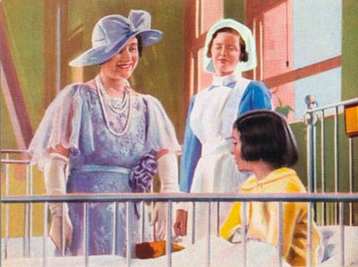 Queen Elizabeth Visiting a Children