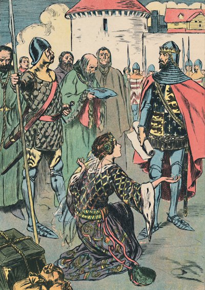 Queen Philippa Pleads for the Men of Calais by Unbekannt