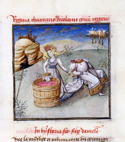 Queen Tomyris (from Speculum Humanae Salvationis by Ludolph of Saxony) by Unbekannt