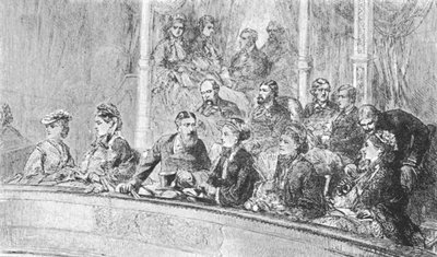 Queen Victoria and The Empress Augusta of Germany at an Albert Hall Concert, May 8, 1872 by Unbekannt