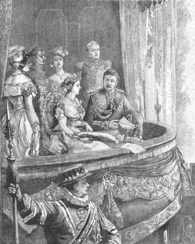 Queen Victoria and the Prince Consort at the Royal Italian Opera by Unbekannt