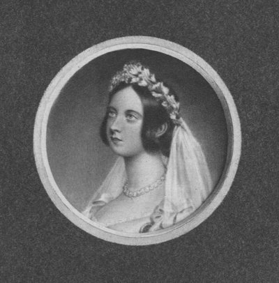 Queen Victoria at the time of her marriage by Unbekannt