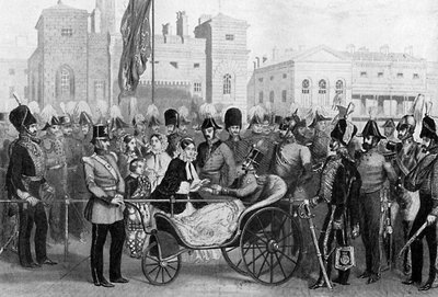 Queen Victoria Distributing Medals, 18 May 1855 by Unbekannt