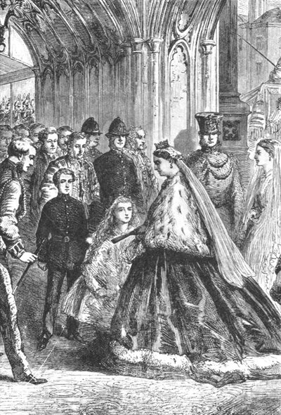 Queen Victoria Entering Westminster Palace by Unbekannt