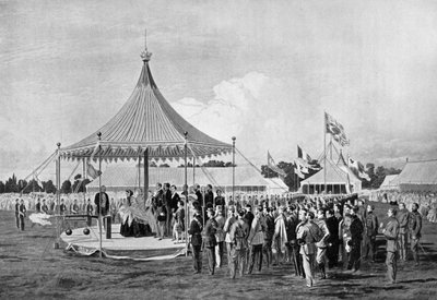 Queen Victoria Firing the First Shot at Wimbledon, July 1860 by Unbekannt
