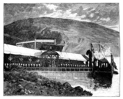 Queen Victoria opening Glasgow waterworks at Loch Katrine, Scotland by Unbekannt