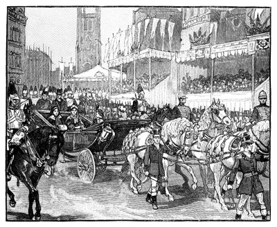 Queen Victoria Opening Holborn Viaduct, London, 1869 by Unbekannt