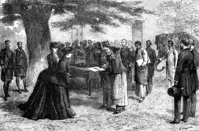 Queen Victoria Receiving the Abyssinian Envoys at Osborne House by Unbekannt