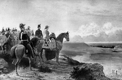 Queen Victoria Reviewing Her Troops, Aldershot by Unbekannt