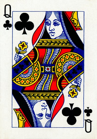 Queen of Clubs from a Deck of Goodall & Son Ltd. Playing Cards by Unbekannt