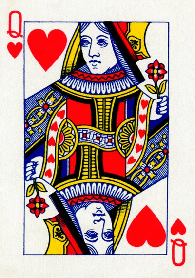 Queen of Hearts from a deck of Goodall & Son Ltd. playing cards by Unbekannt