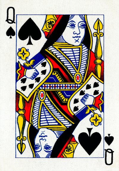 Queen of Spades from a Deck of Goodall & Son Ltd. Playing Cards by Unbekannt