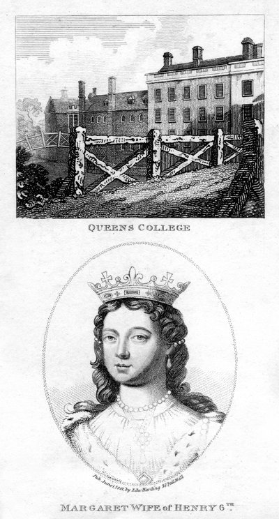 Queens College, Cambridge, and Margaret of Anjou, Queen Consort of Henry VI by Unbekannt