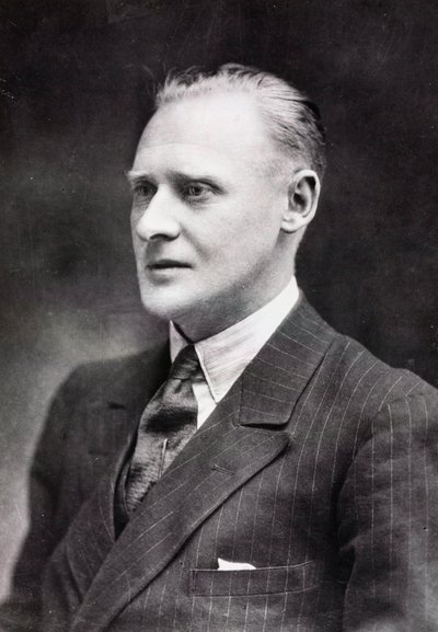 R J Mitchell, English aircraft designer, c 1933 by Unbekannt