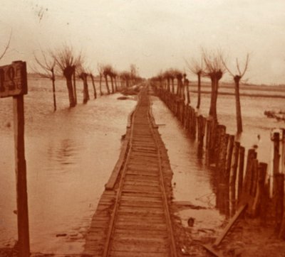 Railway Line, Nieuwpoort, Flanders, Belgium by Unbekannt