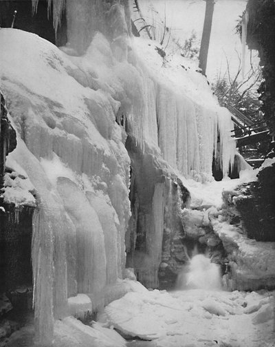 Rainbow Falls in Winter, Watkins Glen, New York by Unbekannt