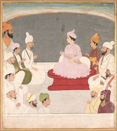 Raja Sansar Chand of Kangra and Courtiers by Unbekannt