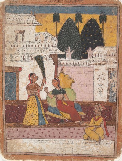 Ramkali Ragini: Page from a Dispersed Ragamala Series Garland of Musical Modes by Unbekannt