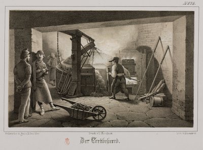 Raw Materials Processing, Metallurgy Foundry, Germany, c 1851 by Unbekannt