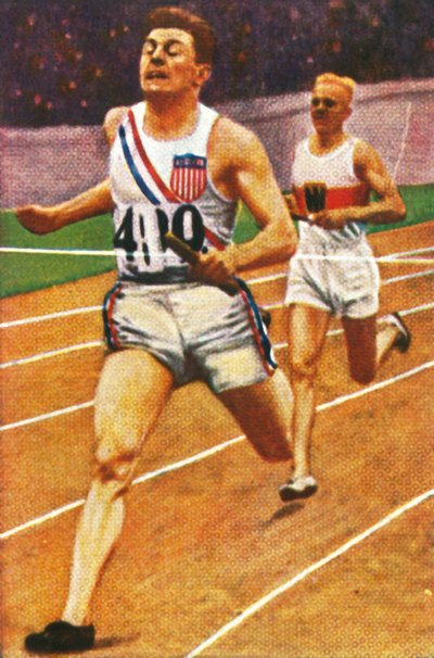 Ray Barbuti and Hermann Engelhard, 4 x 400m Relay by Unbekannt