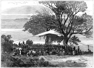 Reading the ultimatum on the banks of the Tugela, the Zulu war in the south by Unbekannt